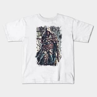 Pirate king of the seas / Fan Art Abstract Portrait Kids T-Shirt